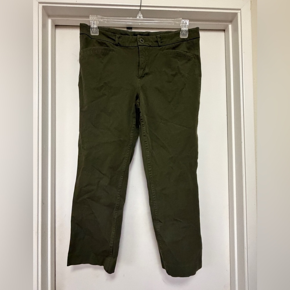 Banana Republic army green, cropped, Isola night pant - size 10